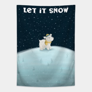 Snowy Bear Tapestry