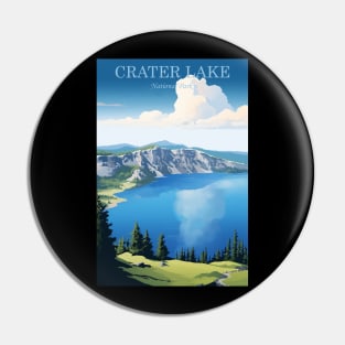 Crater Lake National Park Travel Poster Pin