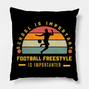 Football is importanter funny soccer Pillow