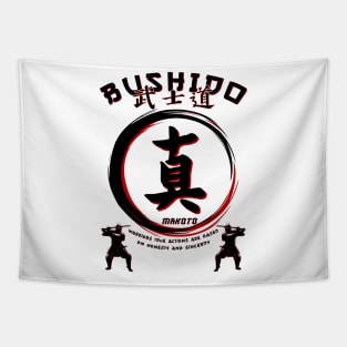 Seven Virtues of BUSHIDO - MAKOTO - Martial Arts Kung-Fu Tapestry