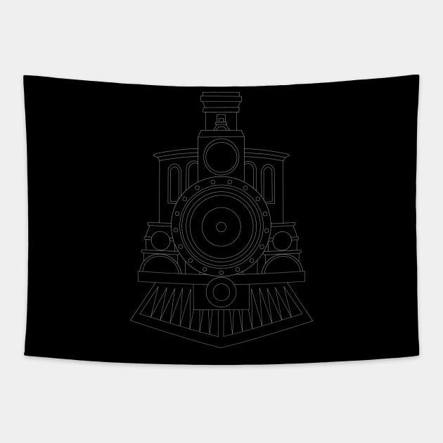 Steam locomotive Tapestry by Hafifit