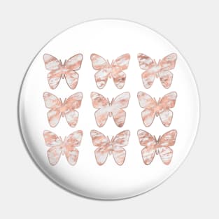 Rose gold butterflies Pin