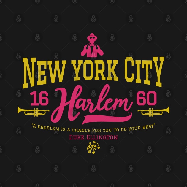 New York Harlem - Harlem Logo - Harlem Manhattan - Duke Ellington by Boogosh