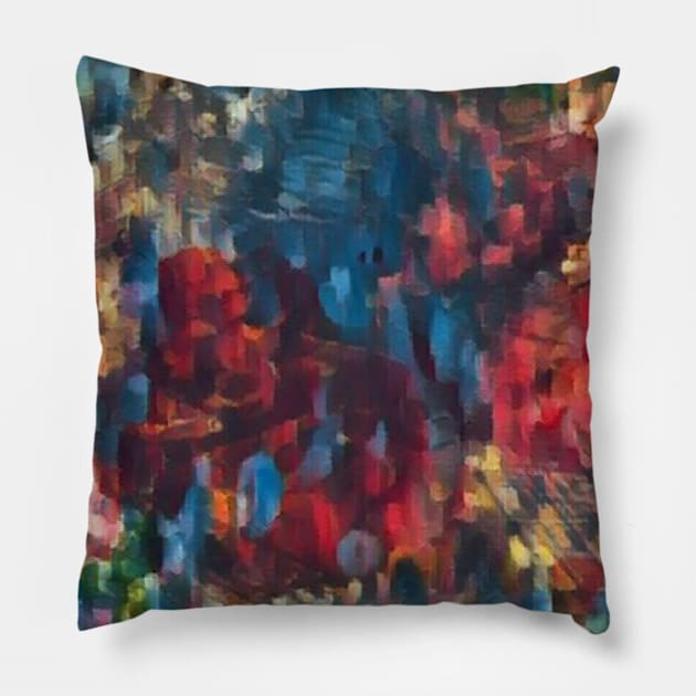 Abstract Pillow by zeevana