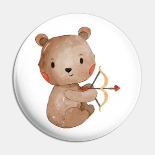 Cute Valentines Day Teddy Bear Pin