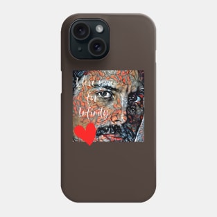 I love you for infinity (handsome face) Phone Case