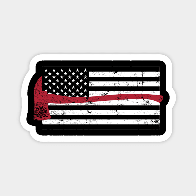 American Flag Axe Magnet by MikesTeez