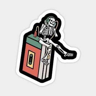 Music and Skull, Music and Skeleton, Musician Magnet