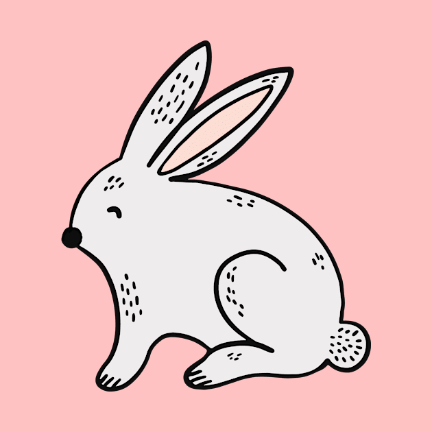 Cute rabbit illustration by bigmomentsdesign