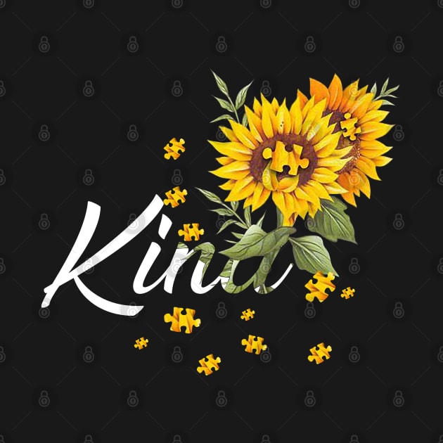 Bee Kind Sunflower Autism Awareness - Sunflower Kind Gift by HomerNewbergereq