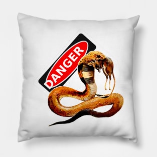 Snake in action Pillow