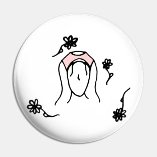 Flower Lady Pin