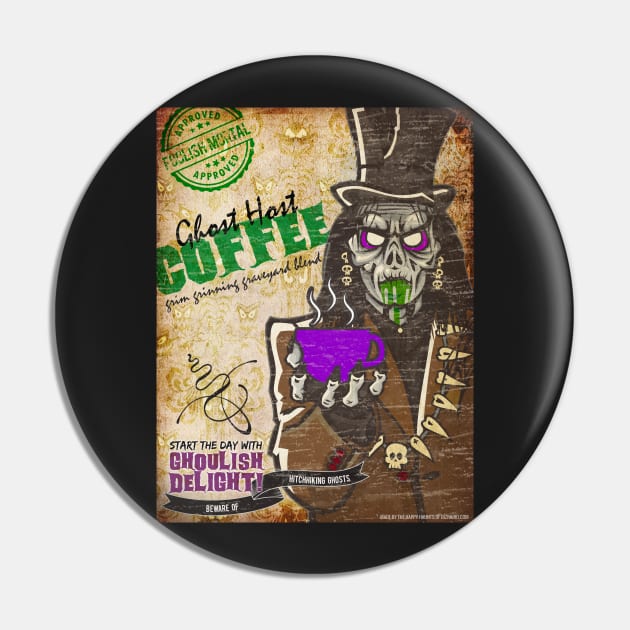 Haunted Mansion: Grim Grinning Coffee Pin by AZTEdesigns