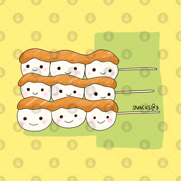 3 sets of dango triplets by Snacks At 3