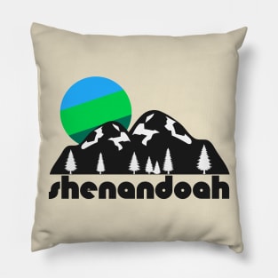 Retro Shenandoah ))(( Tourist Souvenir National Park Design Pillow