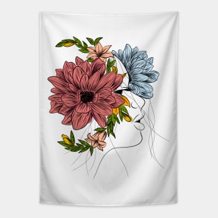 Flower head(colours) Tapestry