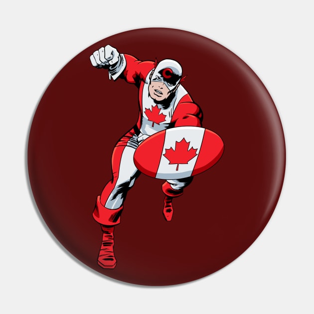 Captain Canada Pin by ThirteenthFloor