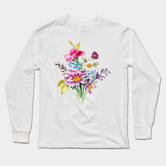 Colorful bunch of flowers - Flower - Long Sleeve T-Shirt