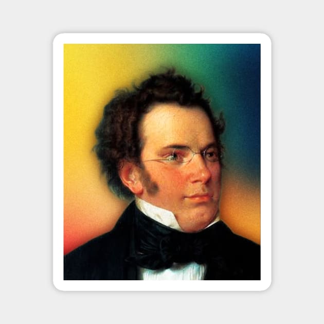 Franz Schubert Portrait | Franz Schubert Artwork 15 Magnet by JustLit