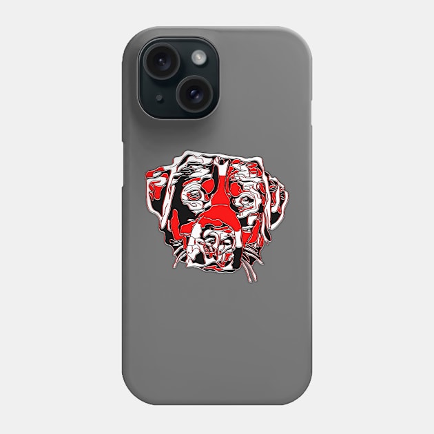 Large Swiss Mountain Dog head face Sennenhund Alpine Phone Case by 4rpixs