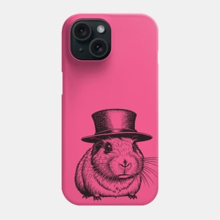 Guinea Pig Love - Cute Guinea Pig wearing a hat Phone Case