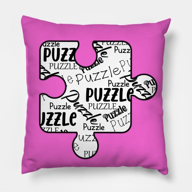 Puzzle Piece Pillow by Mey Designs