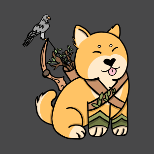 Shiba Ranger | DND Dog | Fantasy Art | T-Shirt