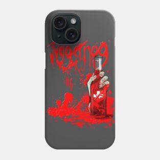 Zombie Hand Bloodied Juggernog on Charcoal Phone Case