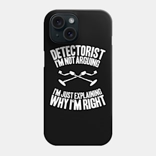 Detectorist Metal Detecting Metal Detector Phone Case