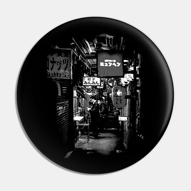 Kichijoji Monochrome Pin by TKL