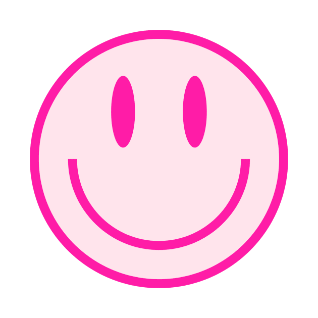 Smiley Face Pink by emilykroll