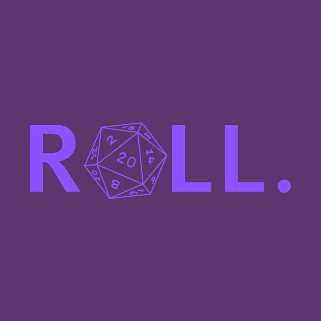 Roll. RPG Shirt Purple by Pixel-Meanagerie