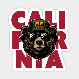 Vintage California Bear // Grunge California Lover Magnet