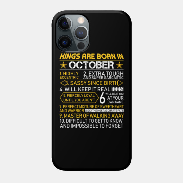 October Birthday - Birthday - Phone Case