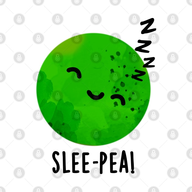 Slee-pea Cute Sleeping Pea Pun by punnybone