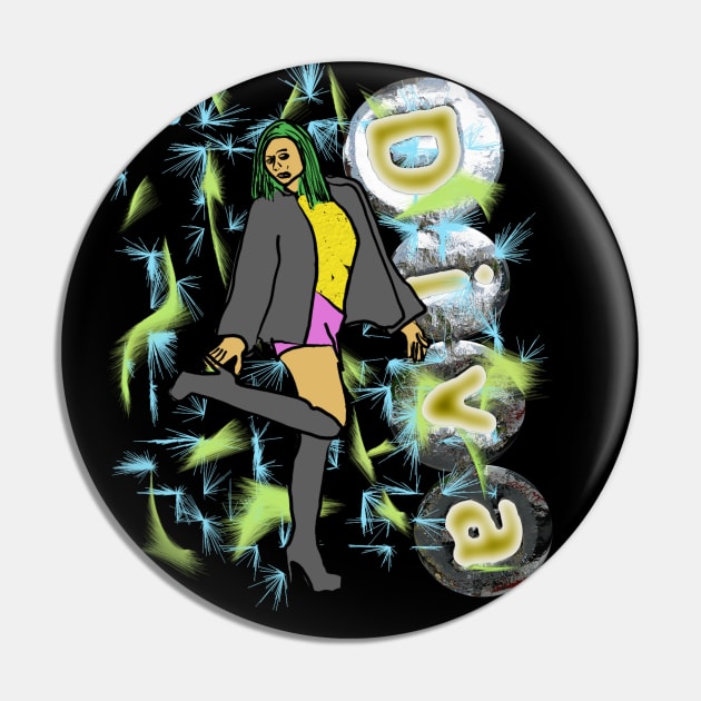 Diva Pin by djmrice