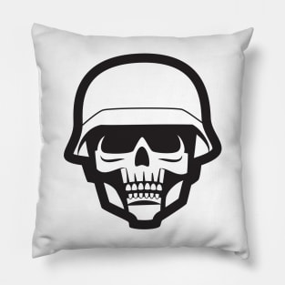 Skull With Helmet Pillow