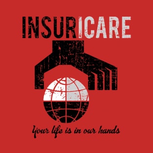 Insuricare Logo and Motto, distressed T-Shirt