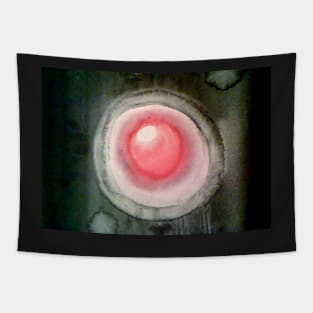 pink orb in the darkness Tapestry