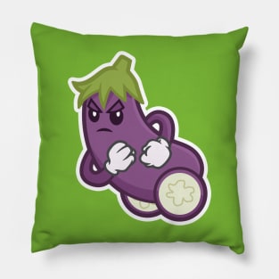 Eggplant Racer! Pillow