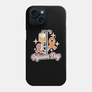 MS infusion day Multiple Sclerosis Awareness Ribbon Phone Case