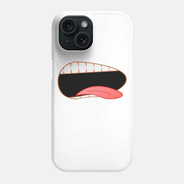 Funny tongue - mouth - Face Design Phone Case by FromHamburg