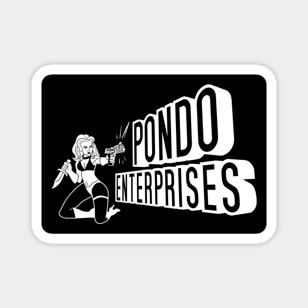 Pondo Enterprises Logo (B&W) Magnet by Pondo Enterprises