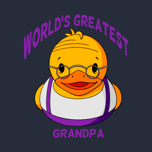 World’s Greatest Grandpa Rubber Duck by Alisha Ober Designs