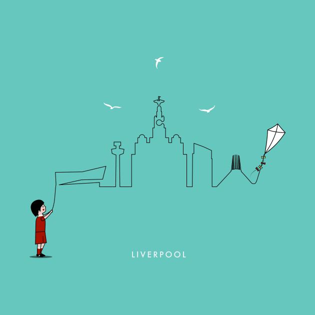 Liverpool Skyline by Kein Design