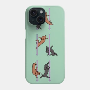 Dachshund Pole Dancing Club Phone Case