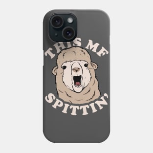 This MF Spittin Meme Llama Phone Case