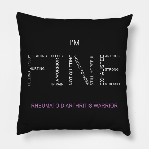 Rheumatoid Arthritis Warrior Pillow by haigiaditruc