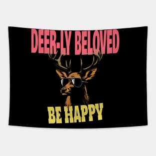 Deer in Sunglasses : Lookin' Sharp Tapestry