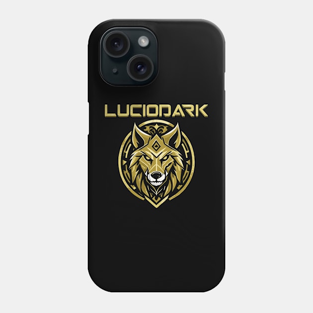 Luciodark - Golden Wolf 01 Phone Case by trino21